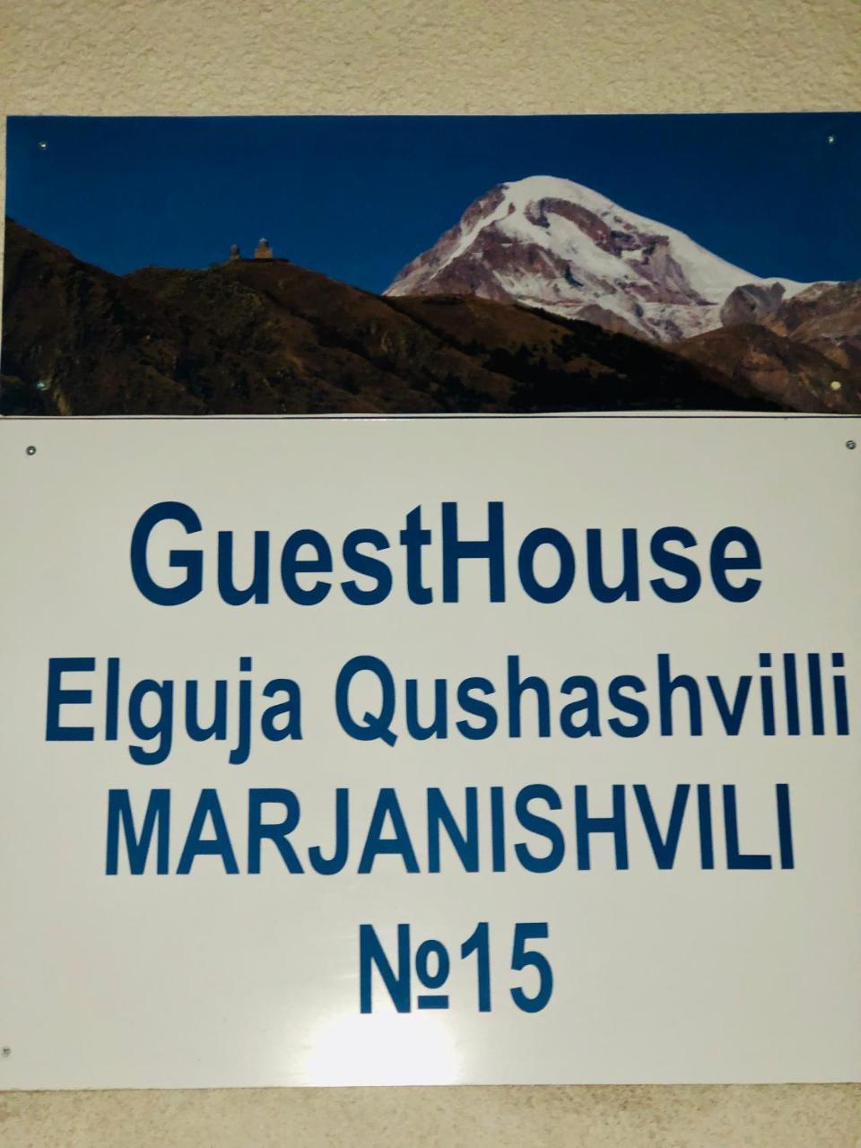 Guest House Elguja Qushashvili Stepancminda Exteriér fotografie